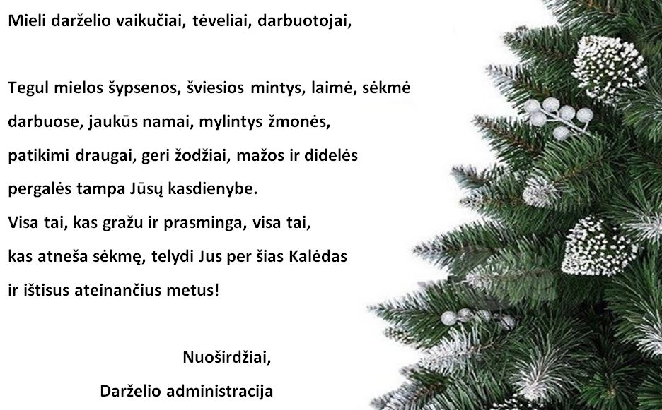 kaledinis sveikinimas 2018